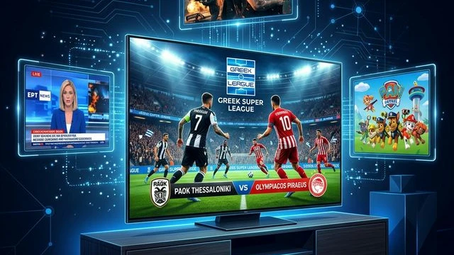 Greek IPTV Streaming on Smart TV